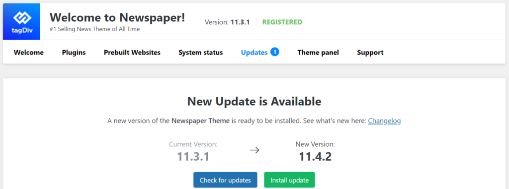 NewsPaper Theme New Version 11.4.2 New Update